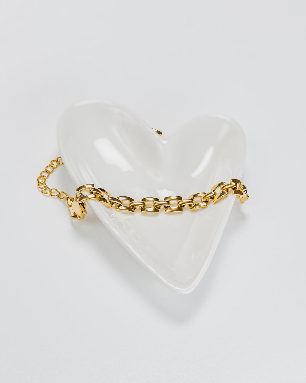 Anya 18K Gold Non-Tarnish Flat Chain Bracelet