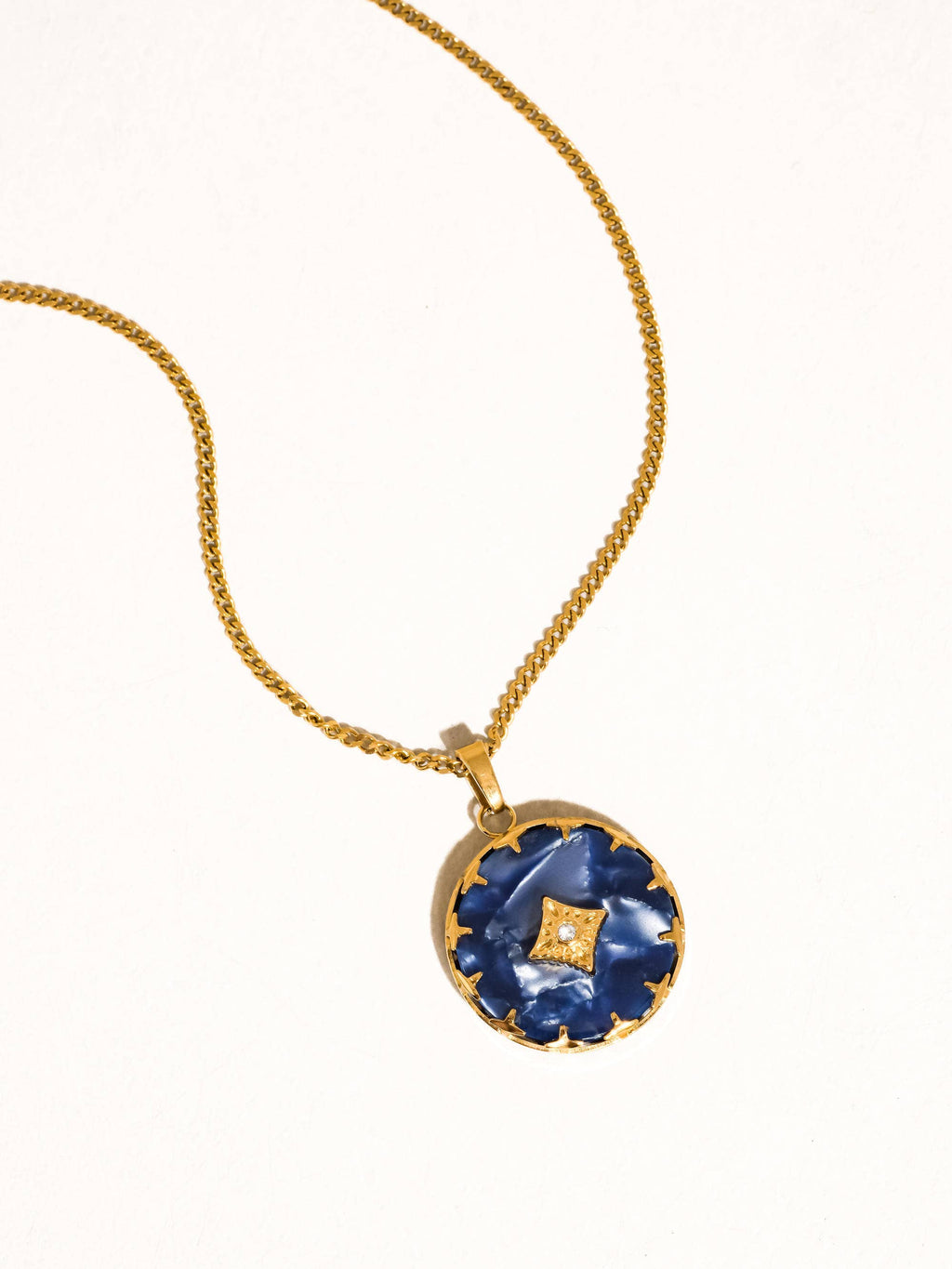 Capri 18K Non-Tarnish Gemstone Round Necklace