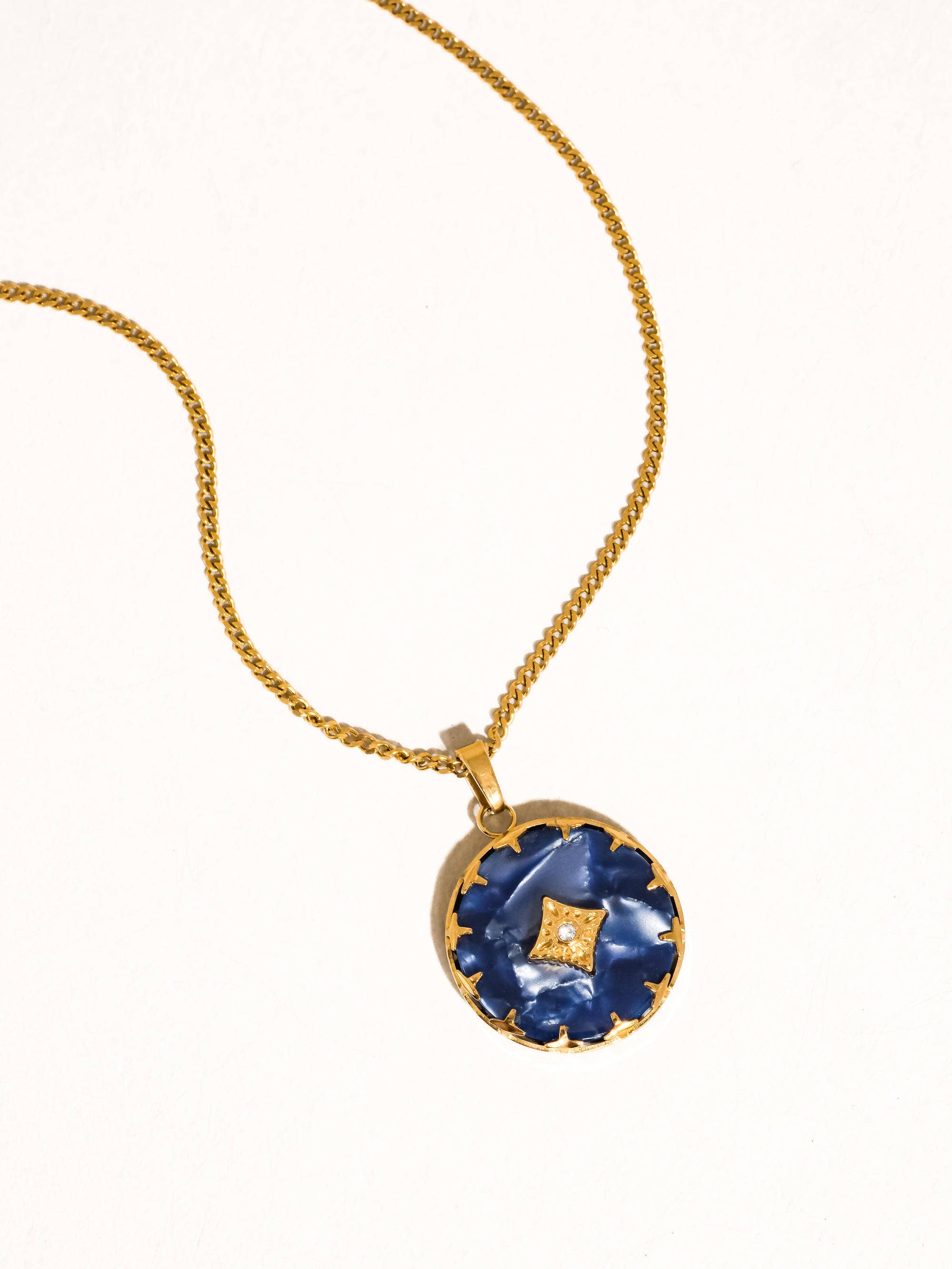 Capri 18K Non-Tarnish Gemstone Round Necklace