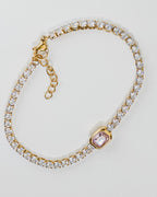 Pink Chelsea 18K Gold Plated Stainless Steel Bracelet