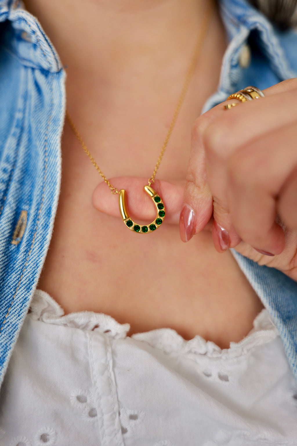 The Lucky One Horseshoe Stainless Steel Necklace