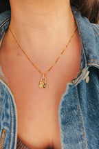 Moonlit Lock Necklace – Sterling Silver 18K Gold Plated Padlock Pendant with Crescent & Stars