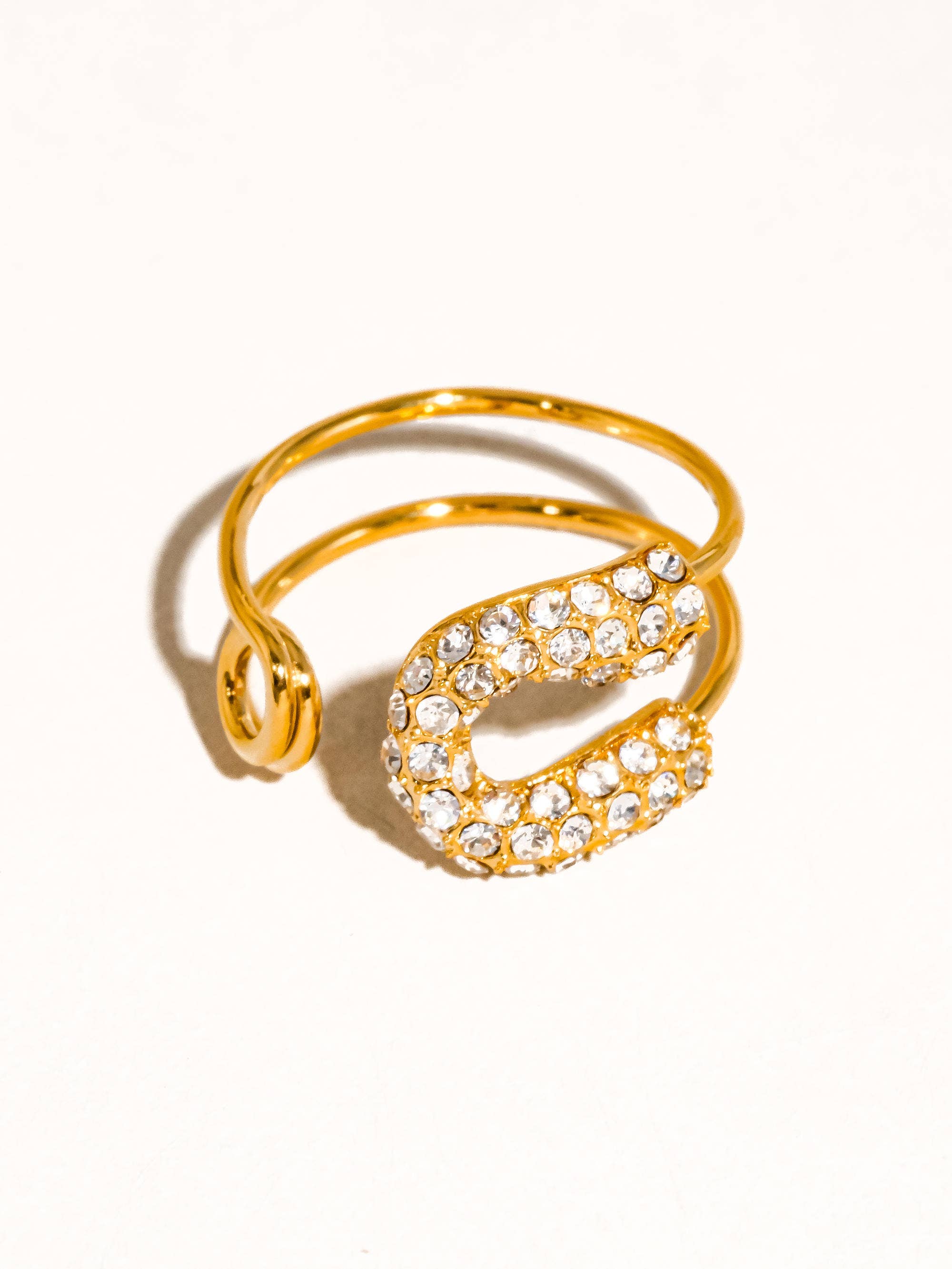 Lory 18K Gold Non-Tarnish Rhinstone