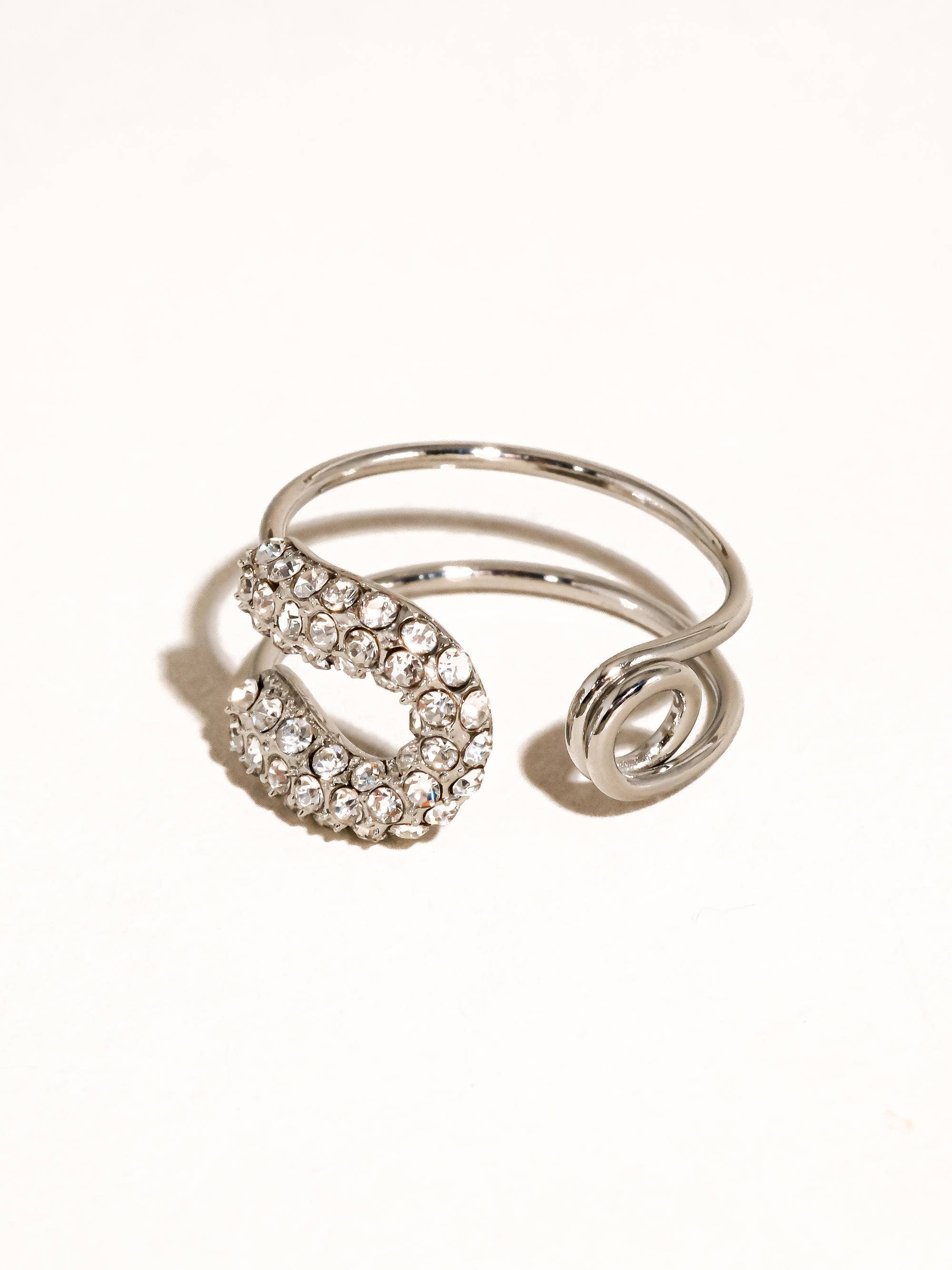 Lory 18K Gold Non-Tarnish Rhinstone