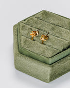 Ingrid 18K Gold Stainless Steel Cross Stud Earrings