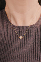 Olivia’s Sister – Peach Freshwater Pearl Necklace