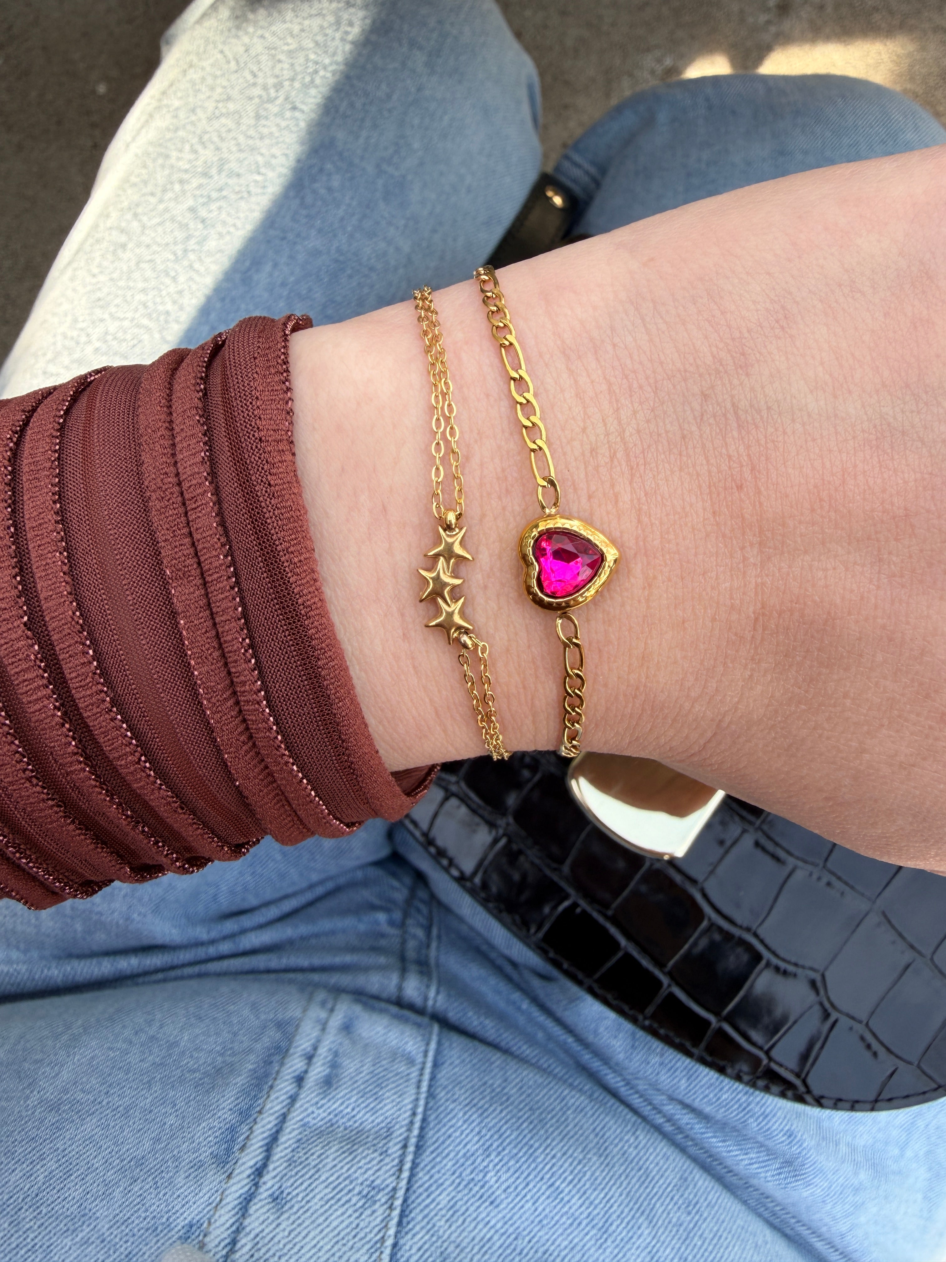 Lyra Punk Heart Bracelet