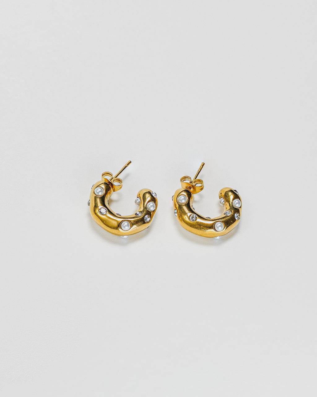 Ophelia Gold Stainless Steel Hoops
