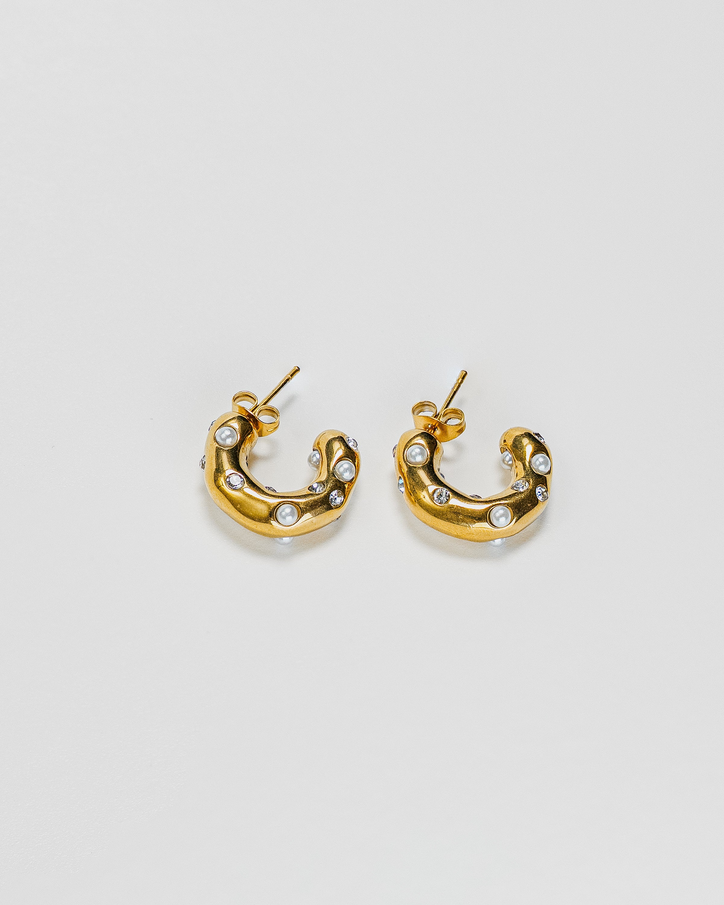 Ophelia Gold Stainless Steel Hoops