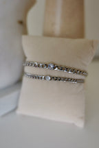 Silver Larissa Stainless Steel Non Tarnish CZ Bracelet