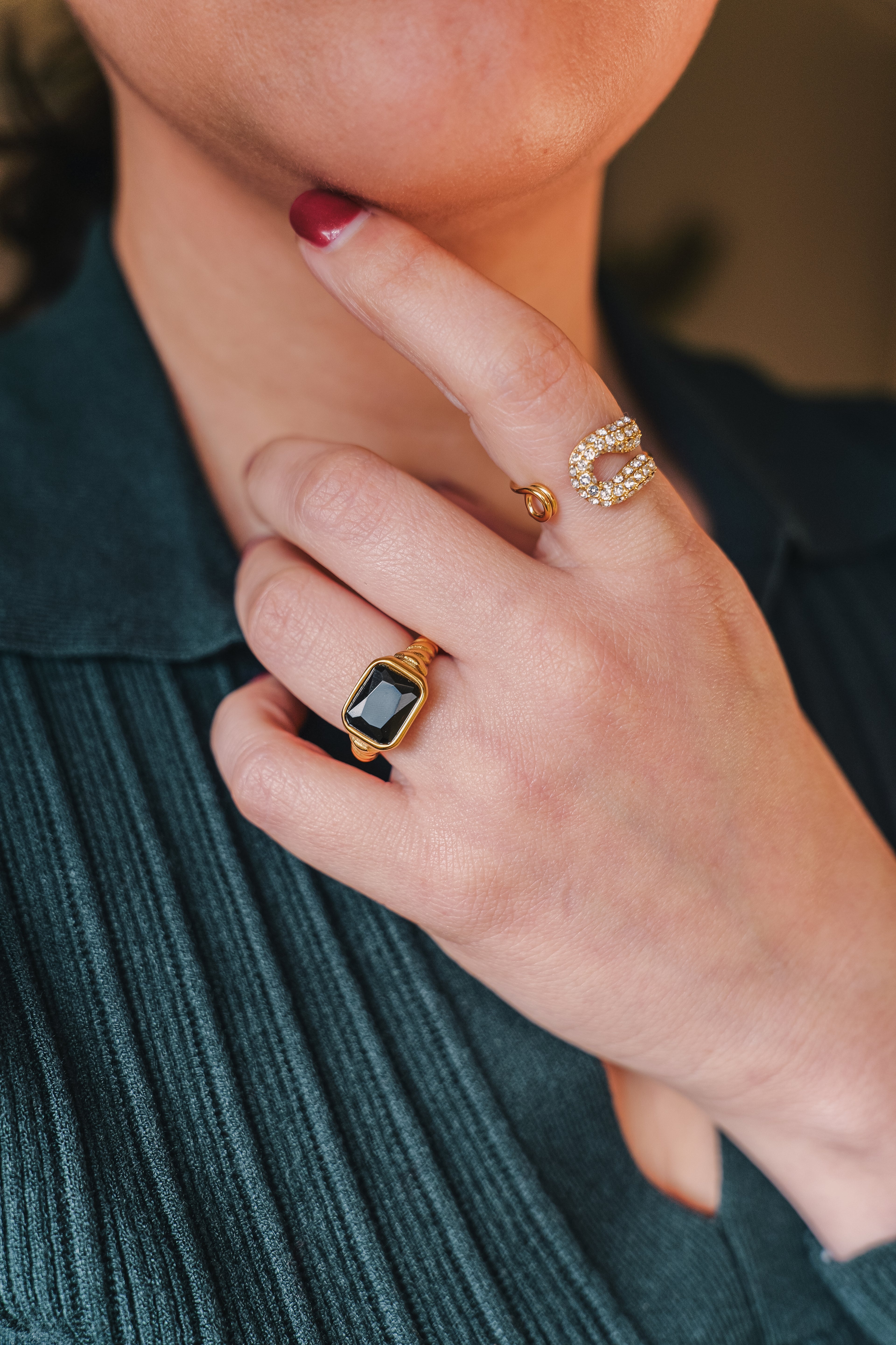 Solar Eclipse Stainless Steel Ring