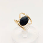 Midnight Muse Stainless Steel Adjustable Vintage Ring