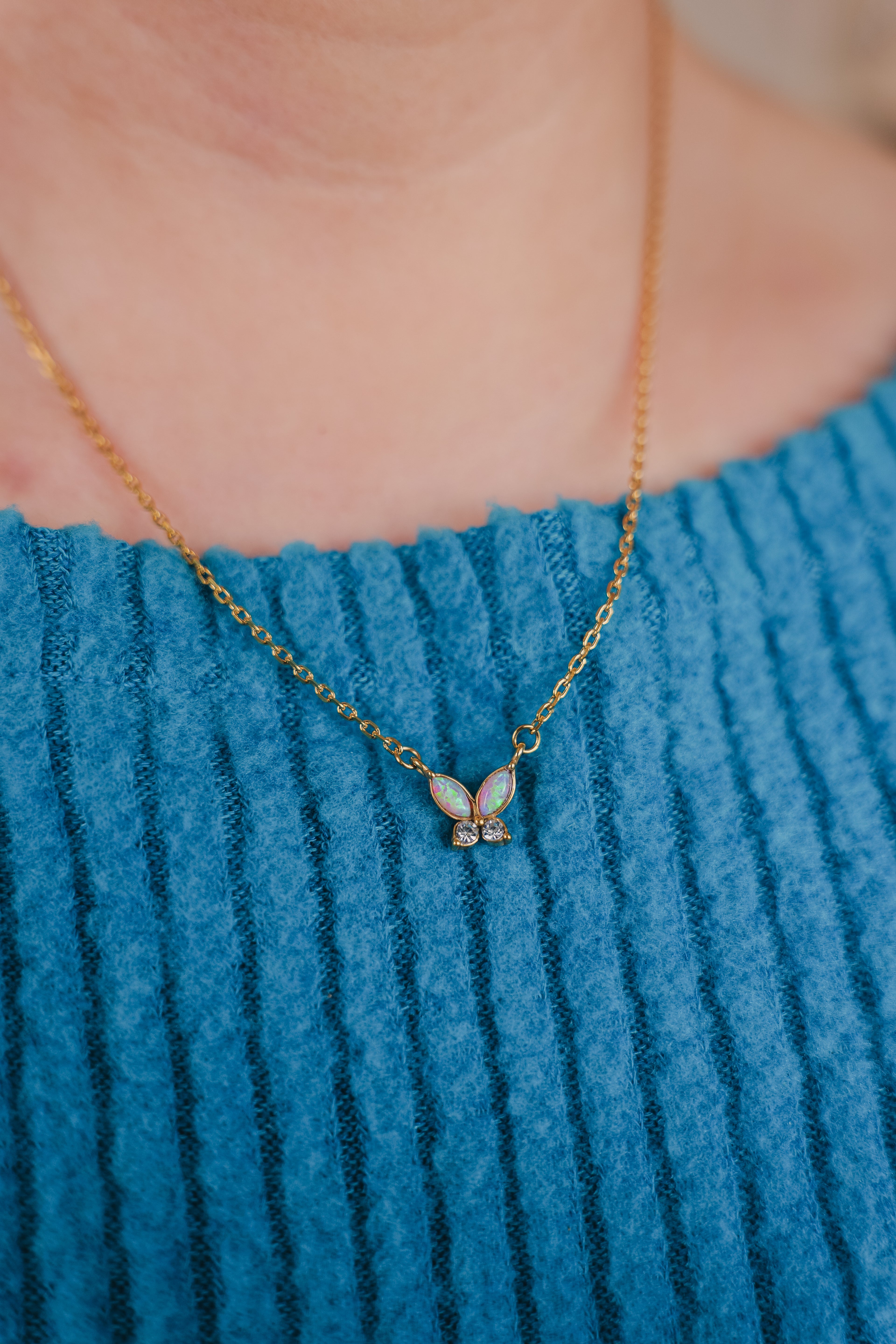 Noa Butterfly Necklace Non-Tarnish & Waterproof