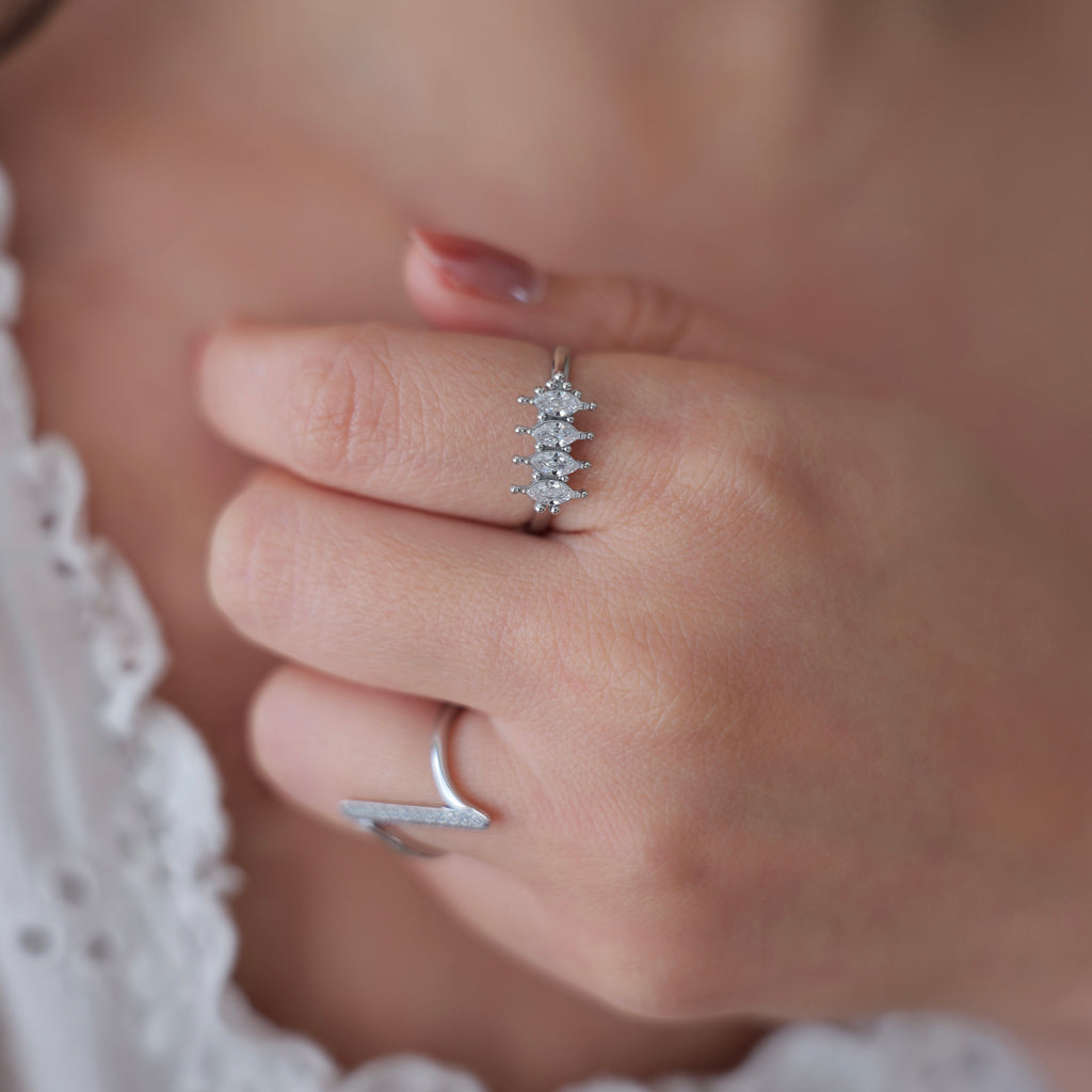 Aria Adjustable Stainless Steel Ring