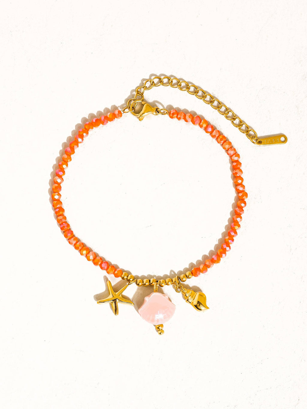 Fawn 18K Gold Non-Tarnish Shells and Star Beaded Bracelets