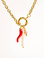Fiore 18K Gold Non-Tarnish Pepper Pearl Bracelet