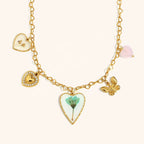 Charmed-Stainless Steel Charm Necklace