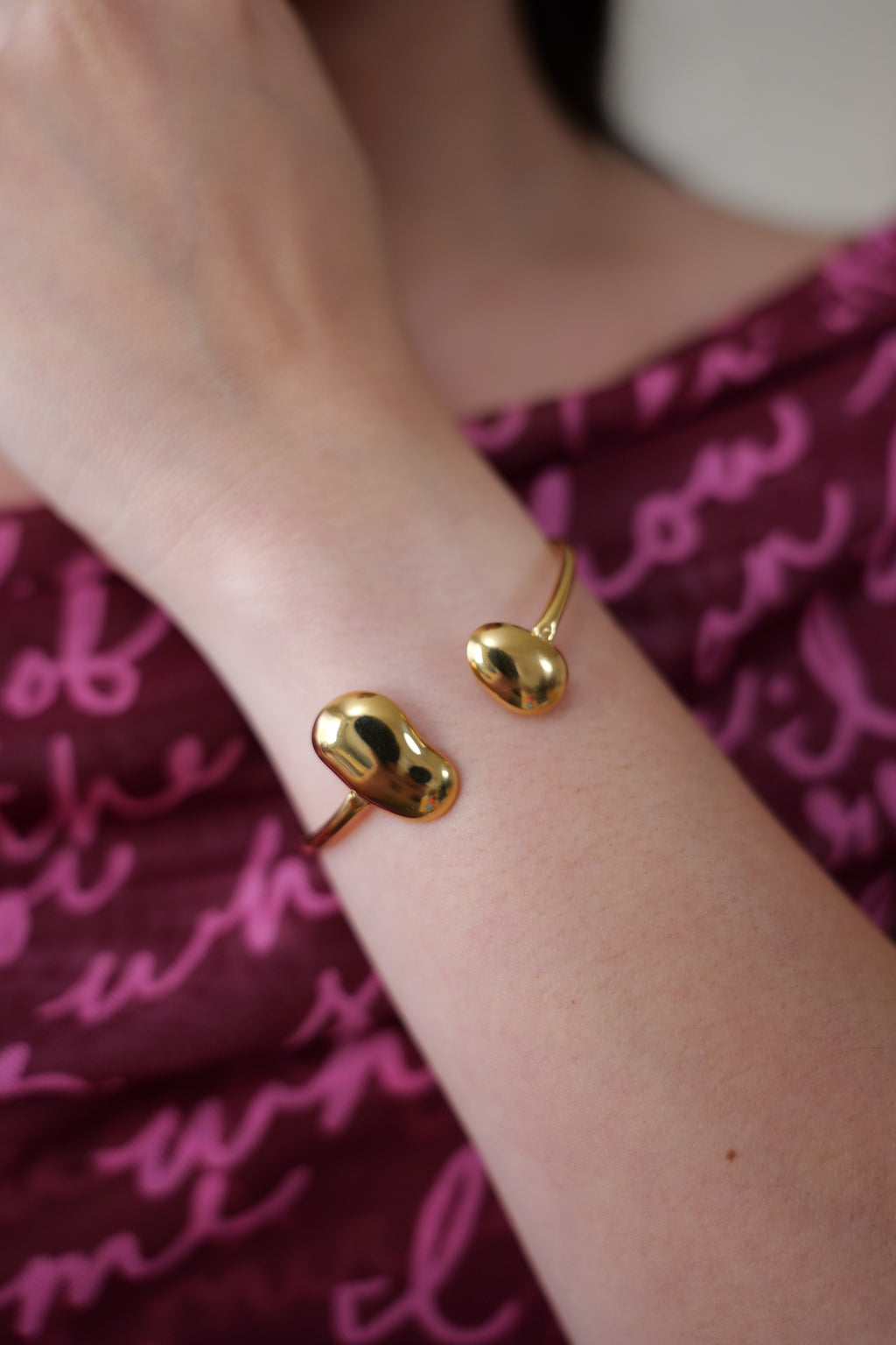 Mazie 18K Non-Tarnish Round Thin Bracelet