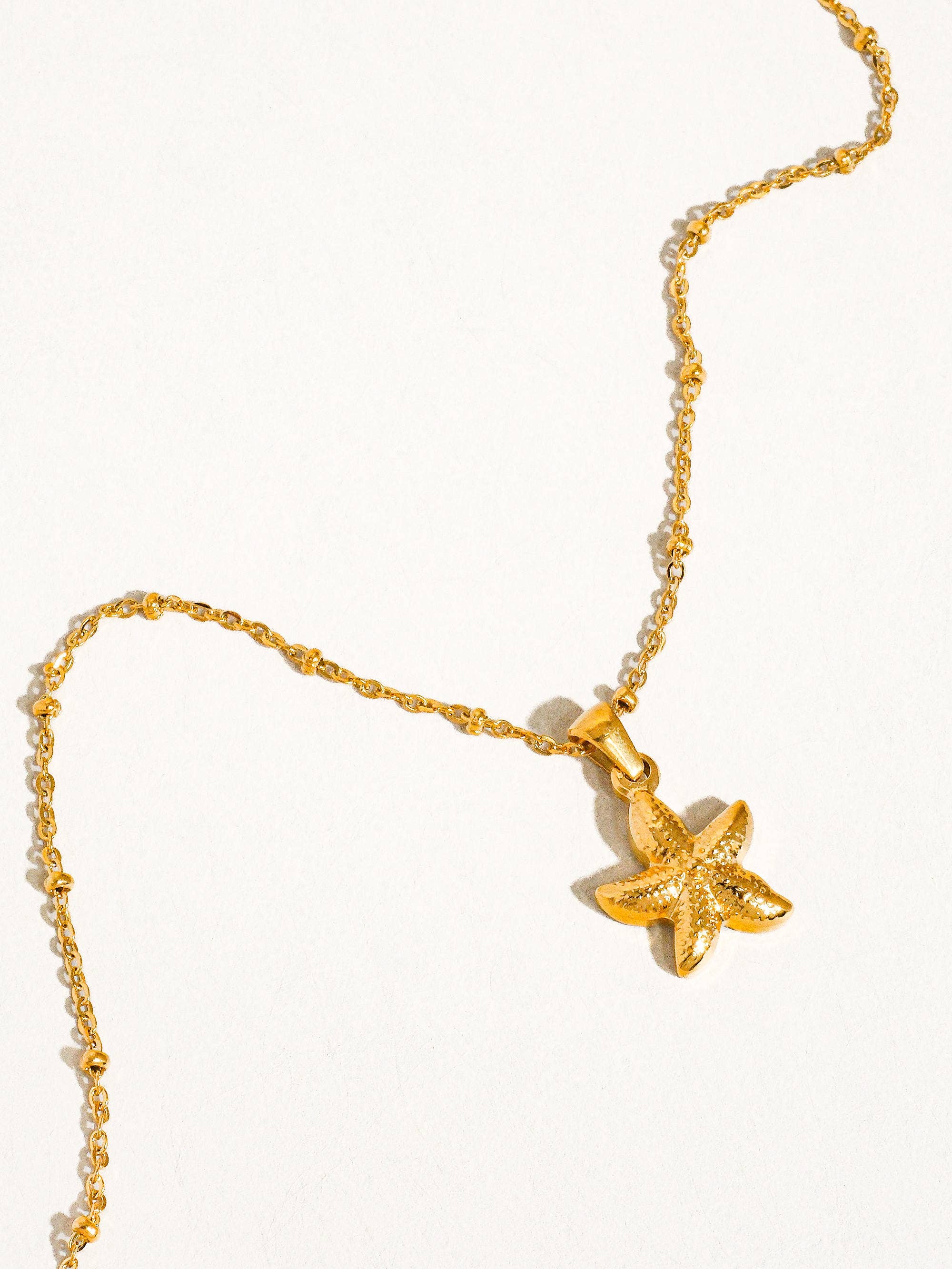 Astraia 18K Gold Non-Tarnish Starfish Necklace