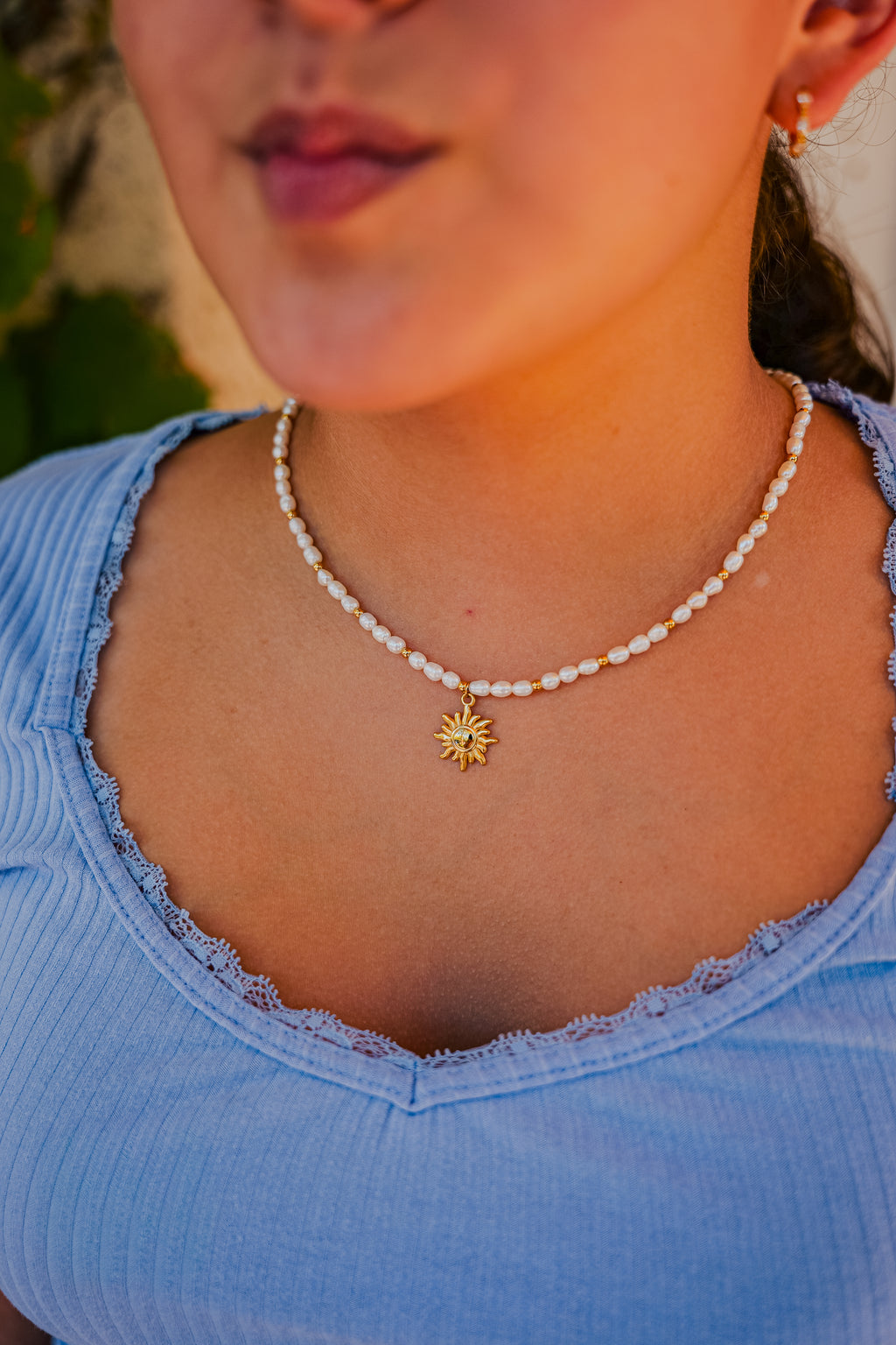 Sunlight small pearl necklace