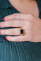 Solar Eclipse Stainless Steel Ring