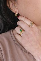 Ivy Ring – Emerald Green Sparkle