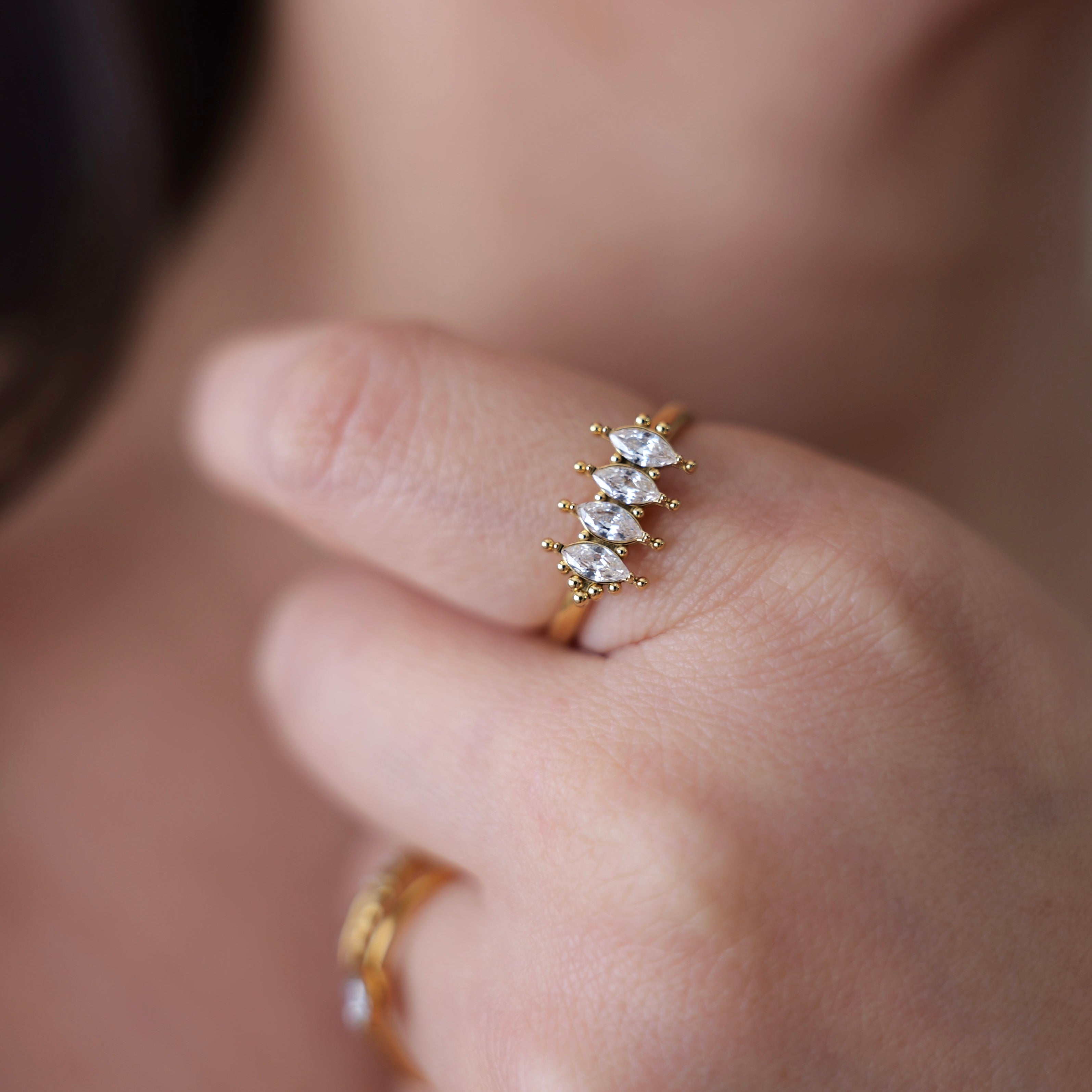 Aria Adjustable Stainless Steel Ring