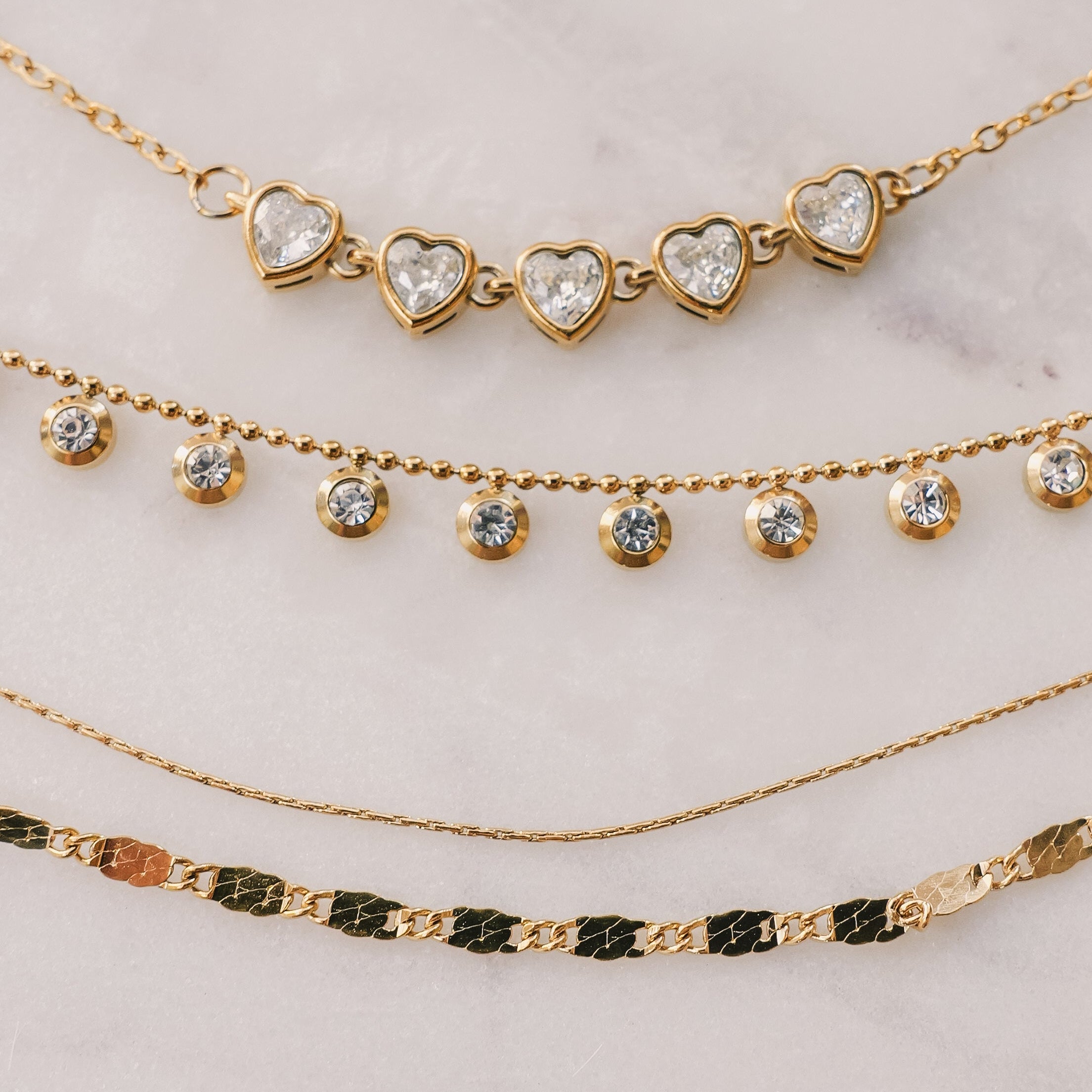 The Sweetheart Layers Set of 3 Necklaces