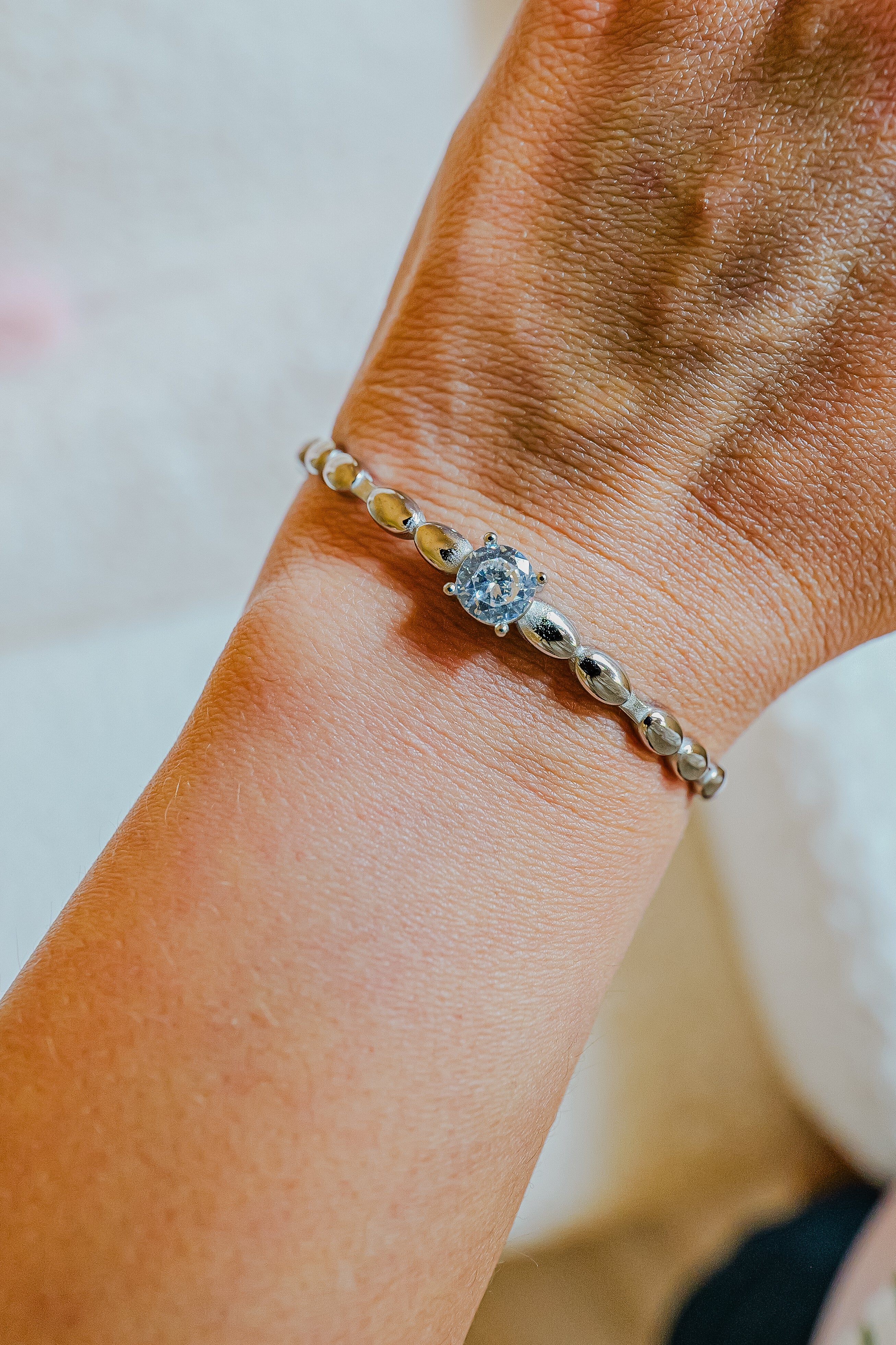 Maddie Stainless Steel Adjustable Cuff Bracelet