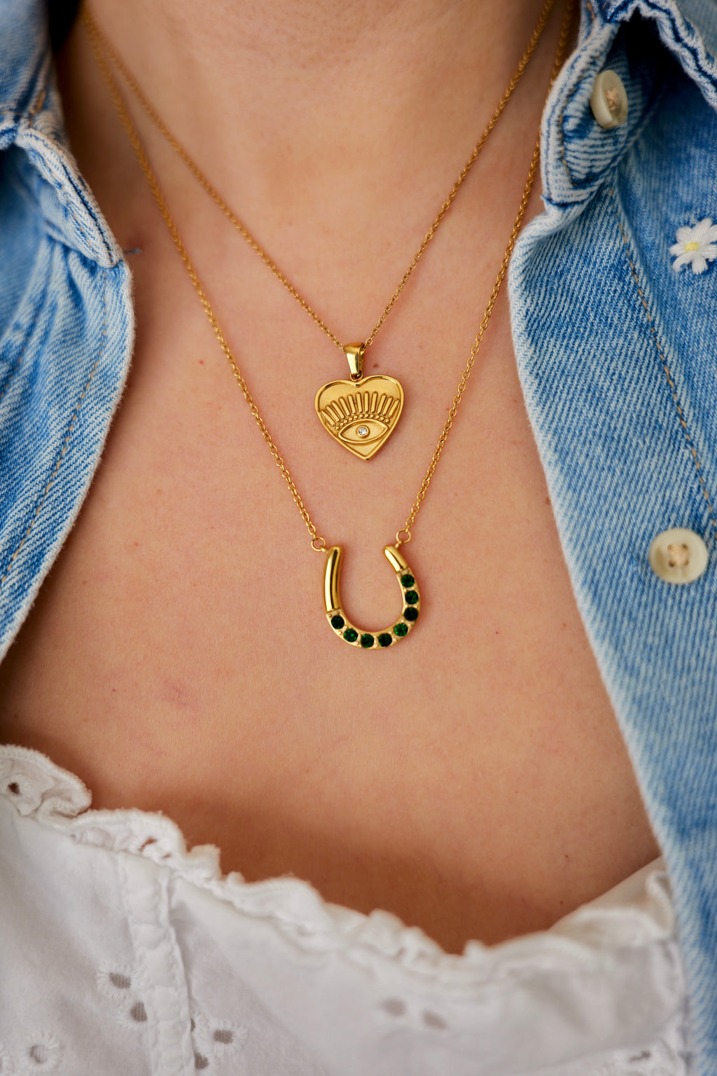 The Lucky One Horseshoe Stainless Steel Necklace