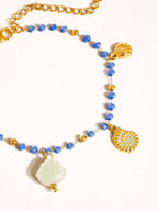 Ariel 18K Gold Non-Tarnish Shells and Star Beaded Bracelet