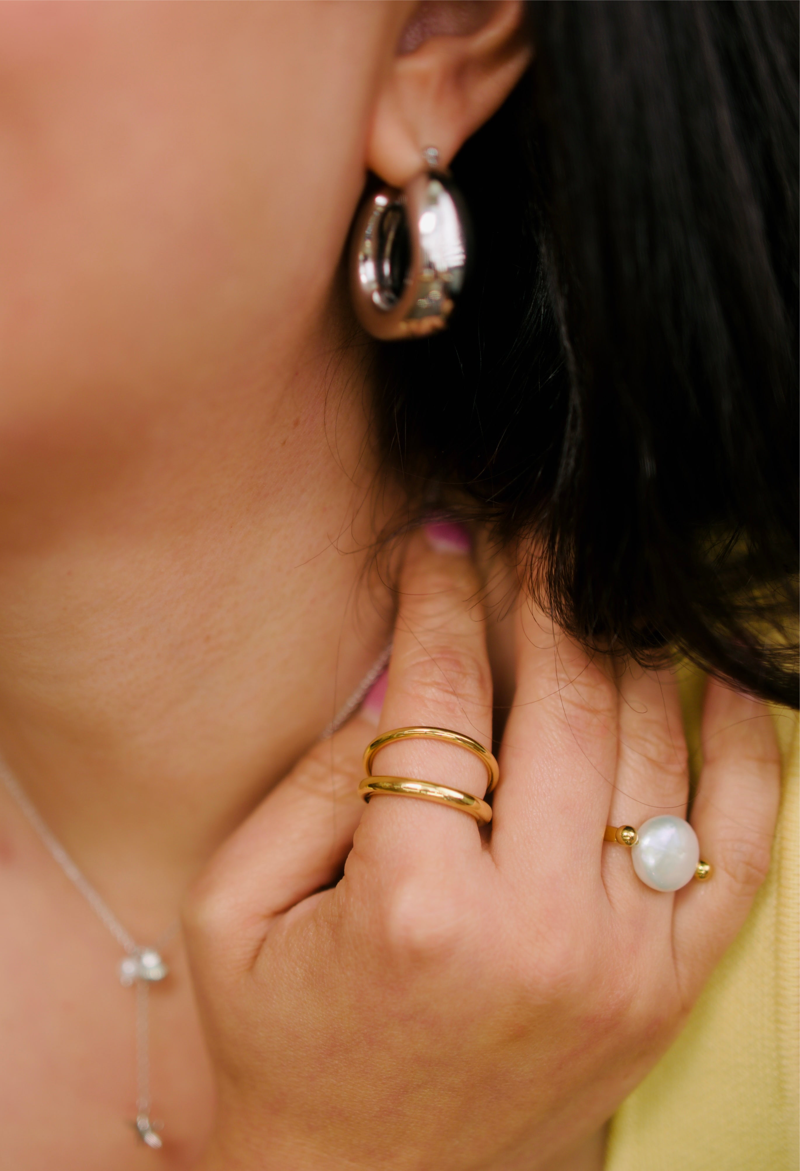 Déodat 18K Gold Non-Tarnish Baroque Pearl Ring