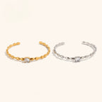 Maddie Stainless Steel Adjustable Cuff Bracelet