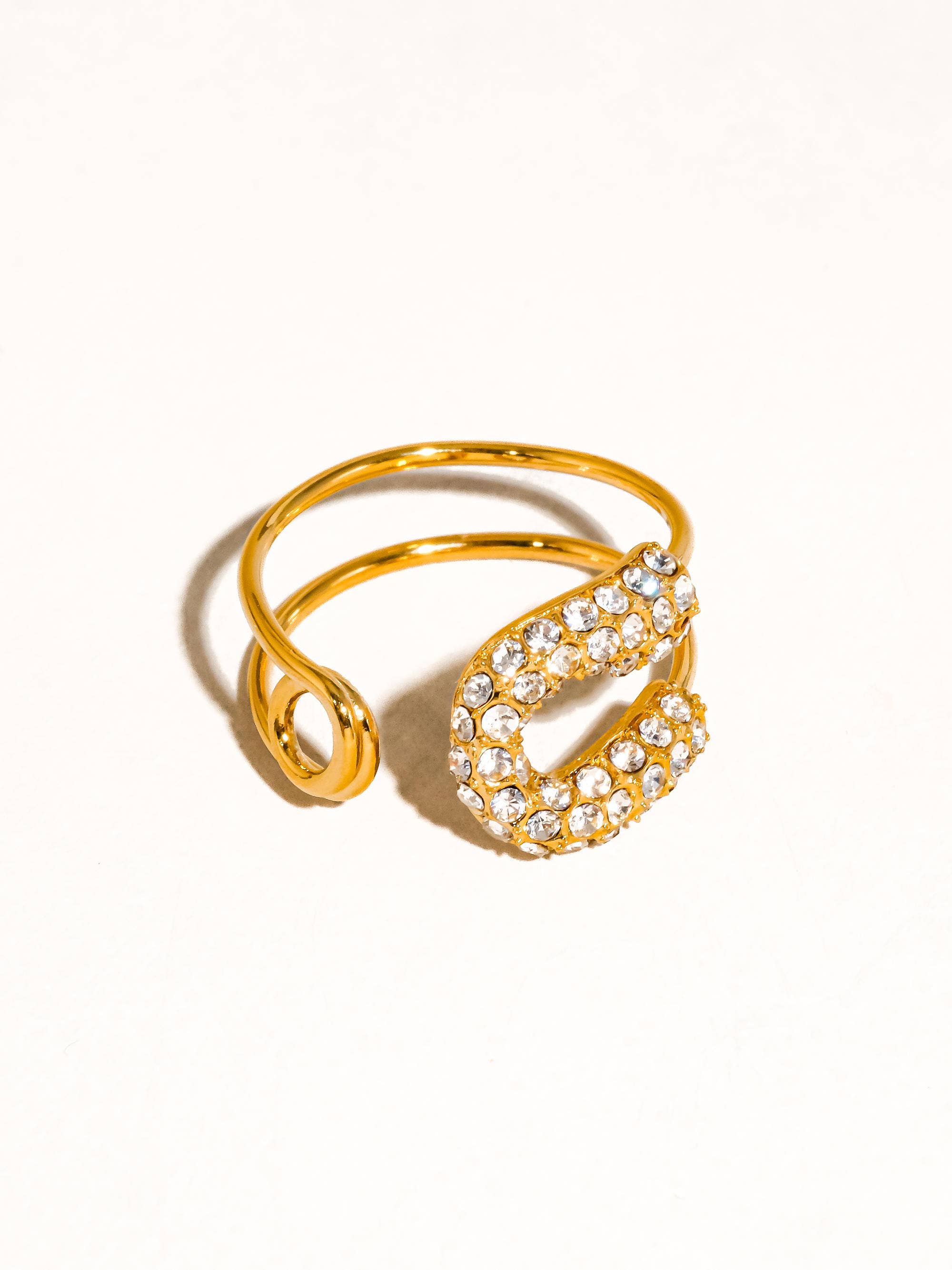Lory 18K Gold Non-Tarnish Rhinstone