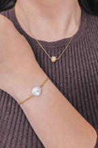 Olivia’s Sister – Peach Freshwater Pearl Necklace