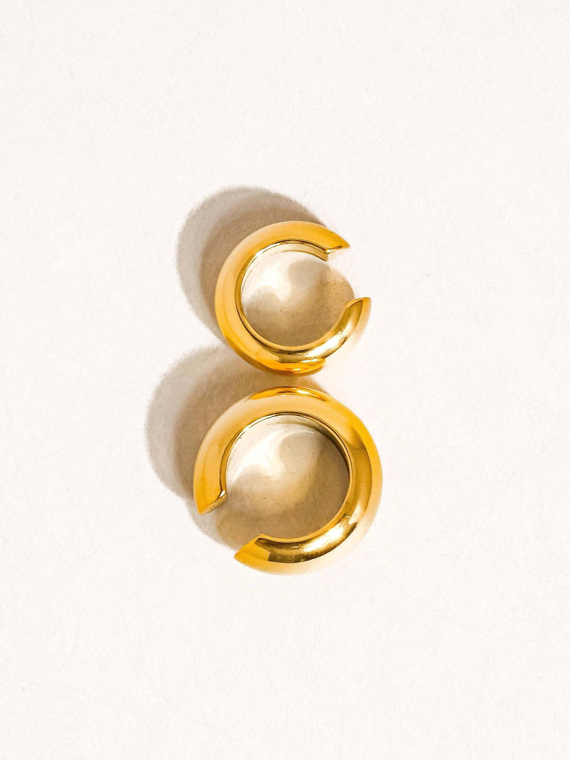 Enzo 18K Gold Non-Tarnish Small Ear Cuff Set