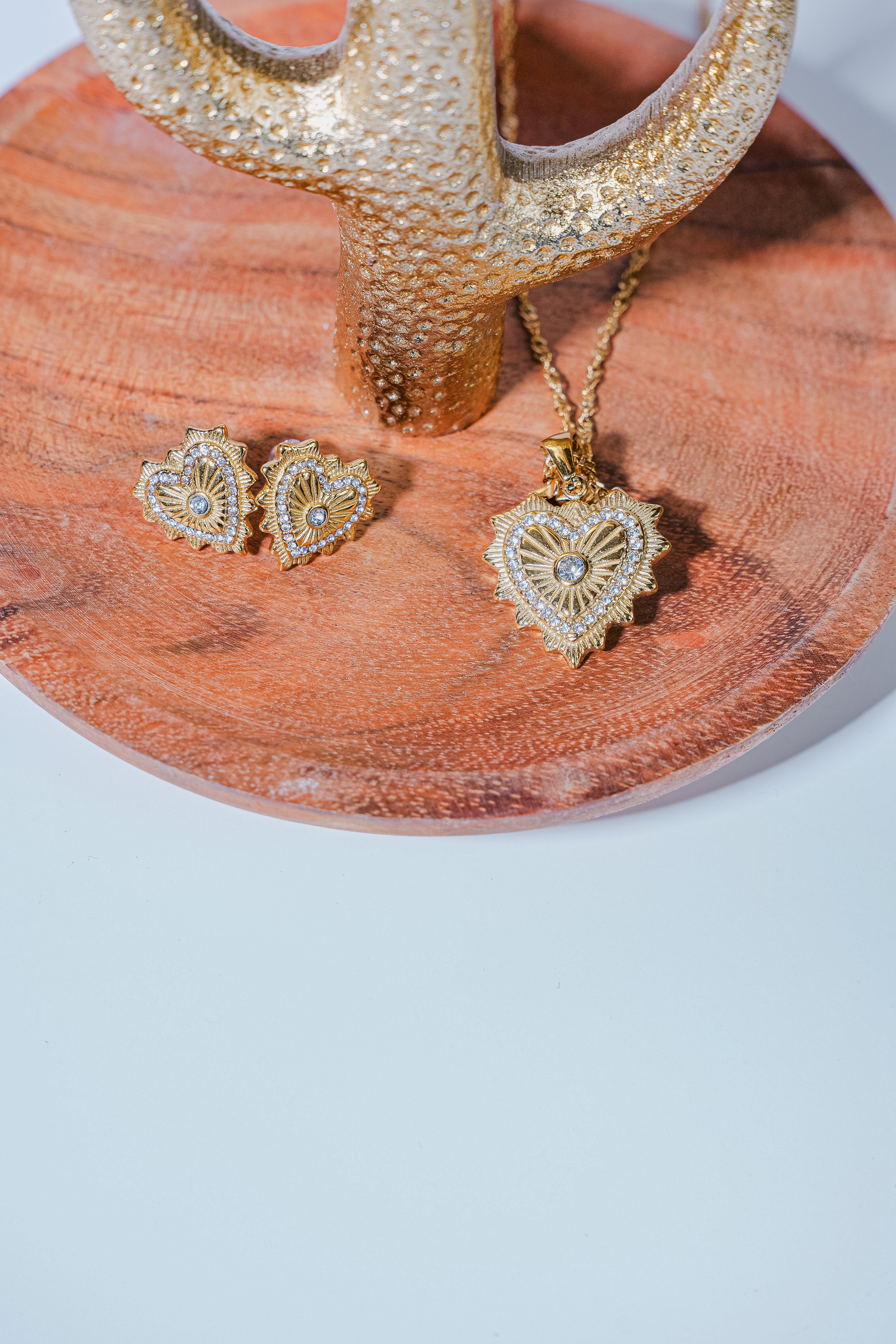 Valea Stainless Steel Heart Earrings