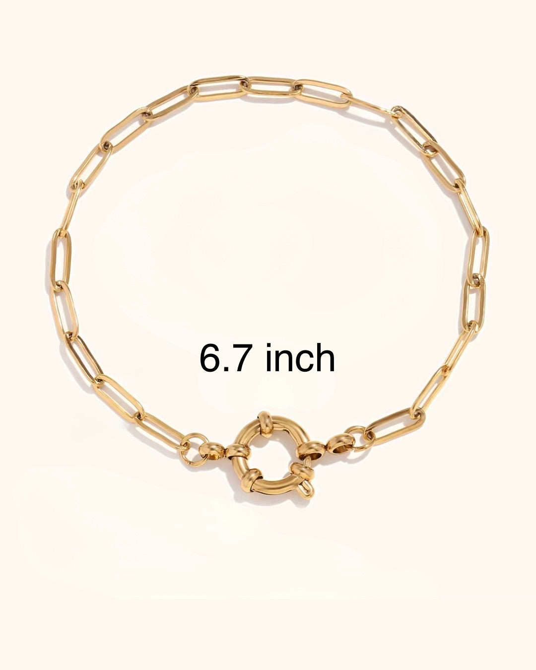 Stainless Steel Charm Holder Bracelet