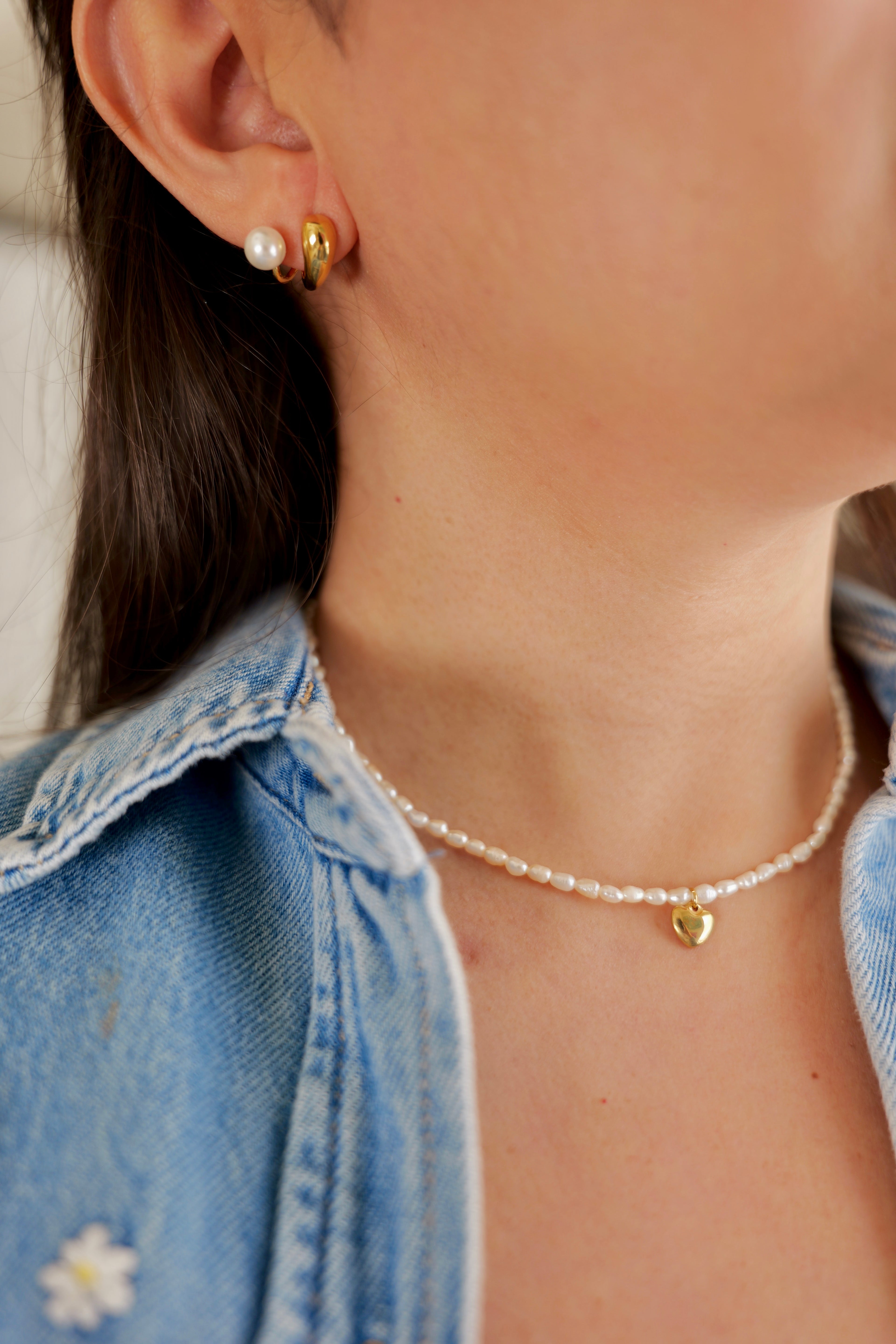 Golden Hour Pearl Old Money Vibes Necklace