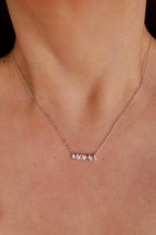 Gold Dipped Bubble Mama Pendant Necklace