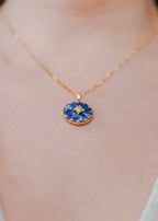 Capri 18K Non-Tarnish Gemstone Round Necklace