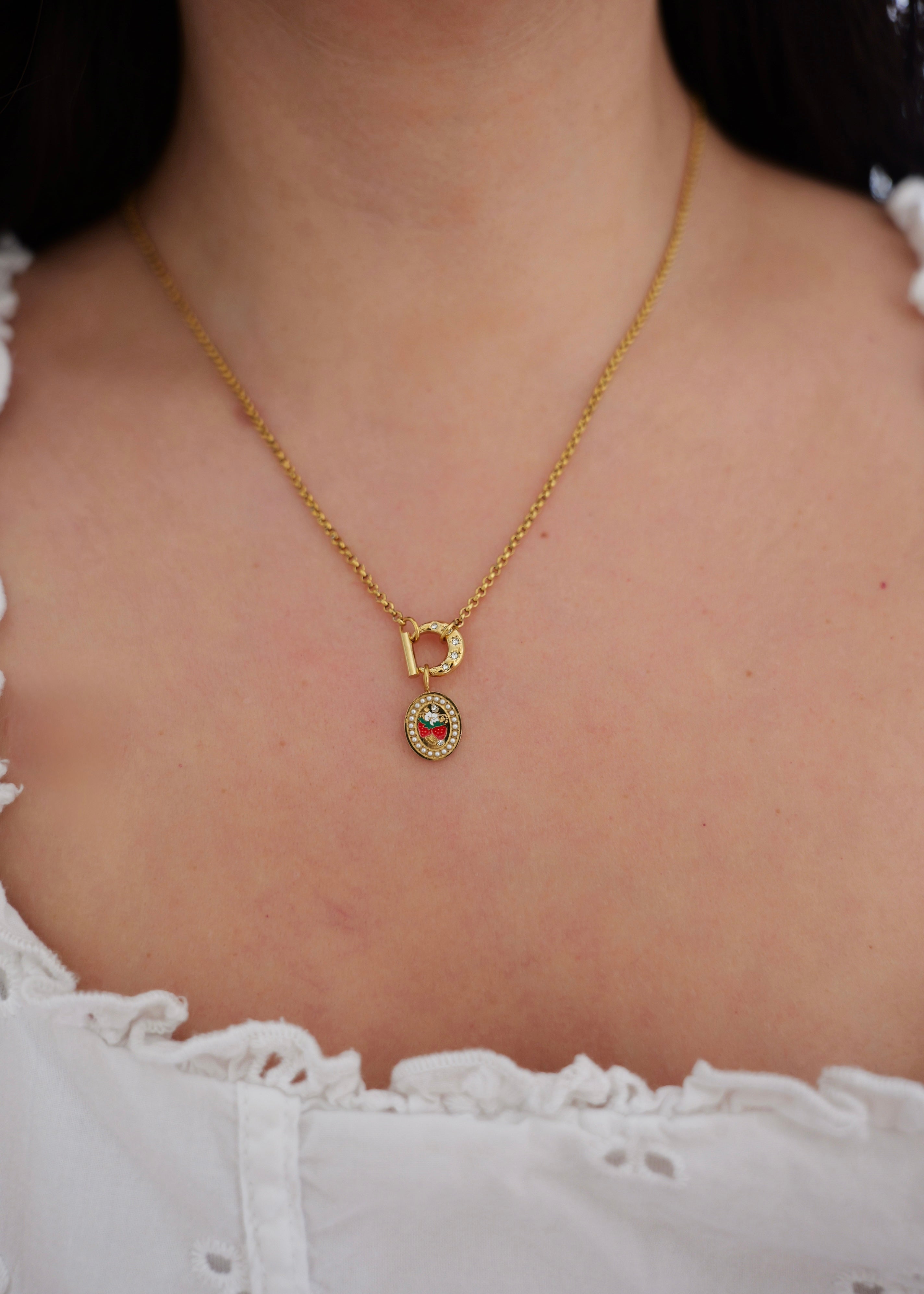 Florence Strawberry Stainless Steel  Necklace