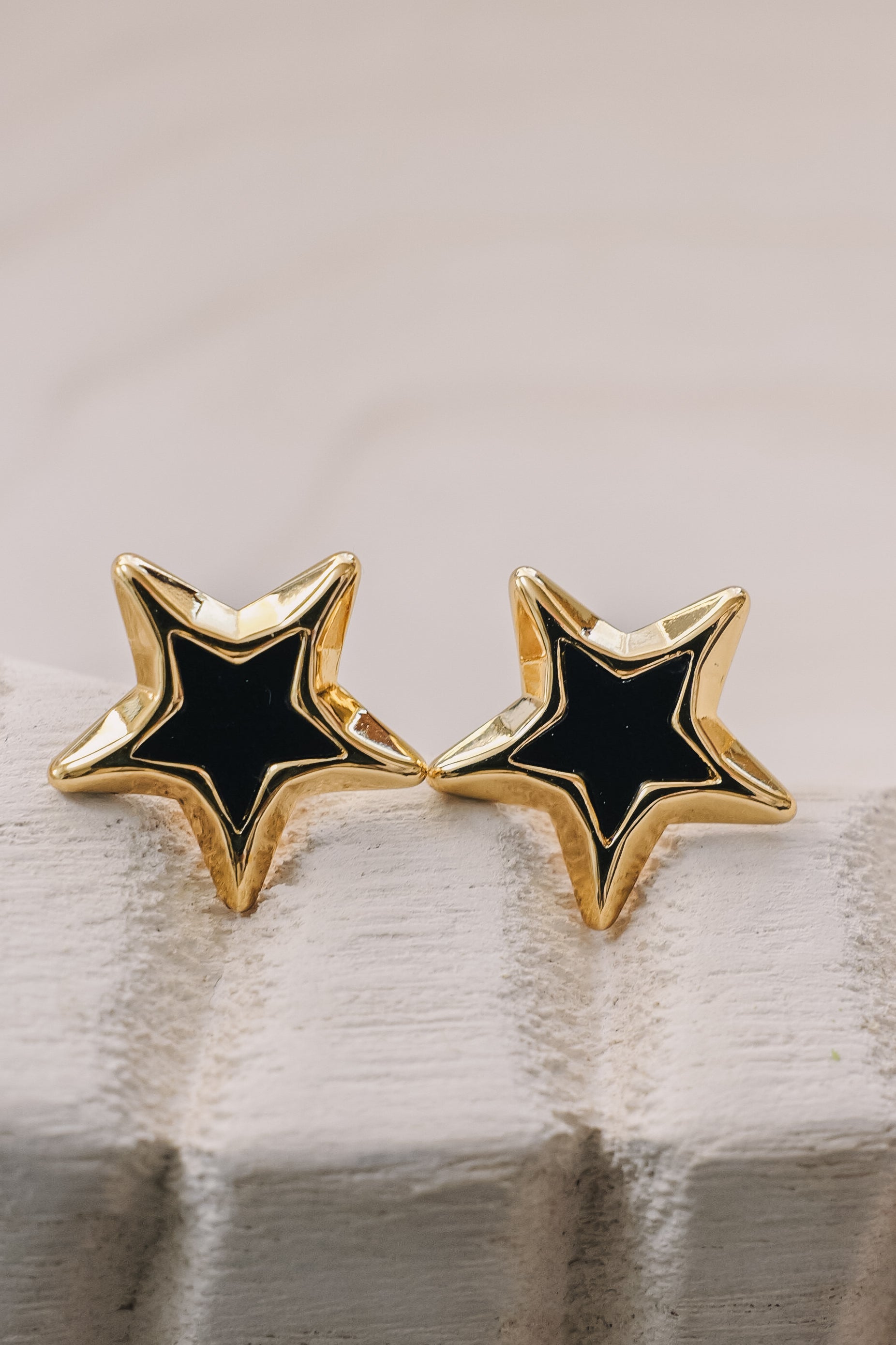 Midnight Muse 18K Gold Plated Stainless Steel Star Ear Studs