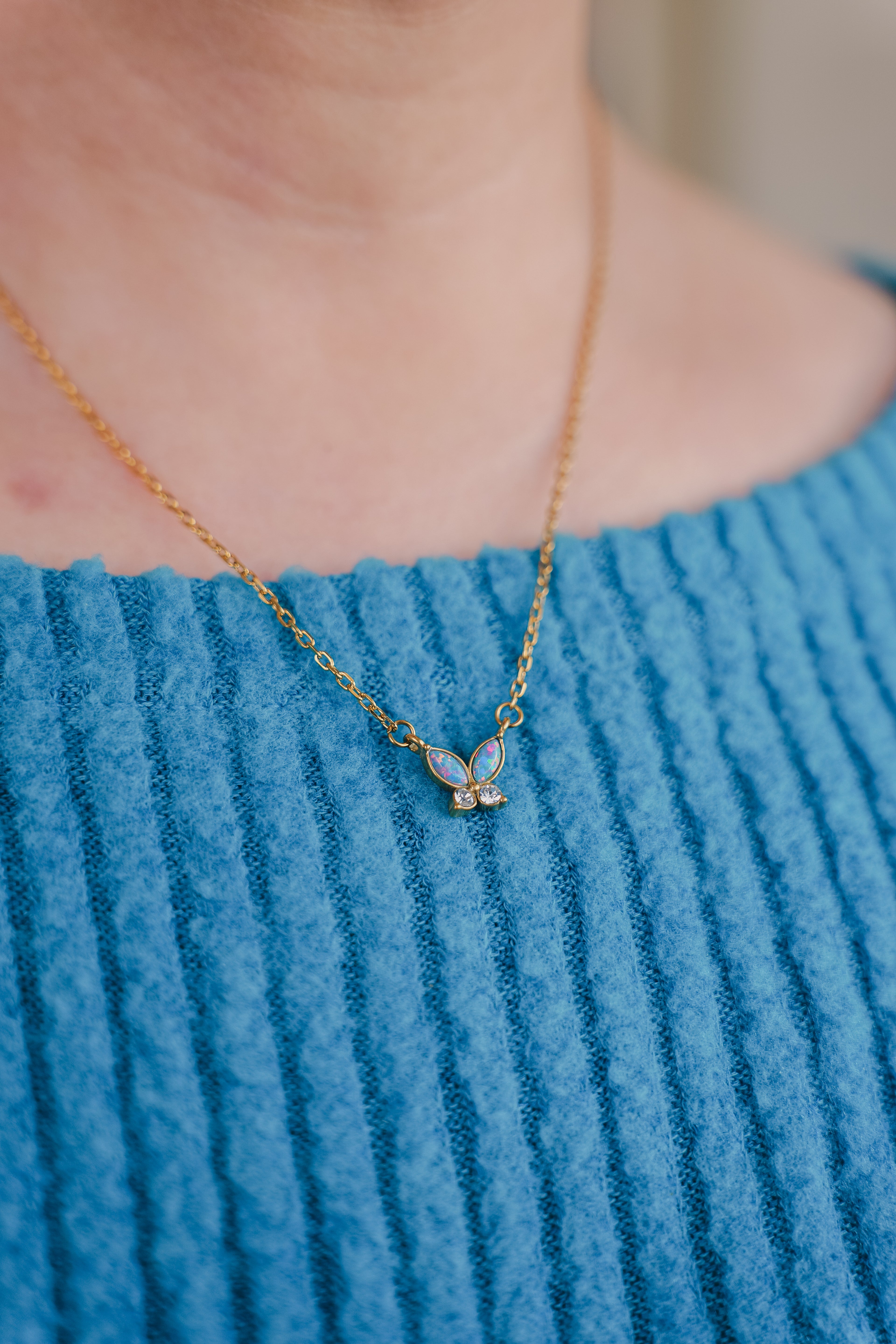 Noa Butterfly Necklace Non-Tarnish & Waterproof