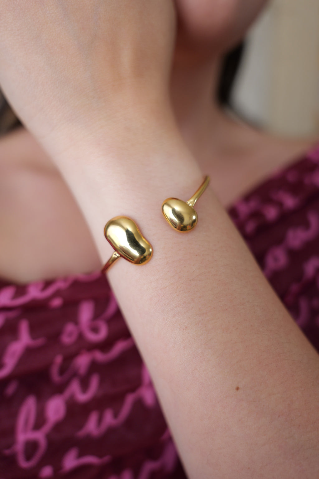 Mazie 18K Non-Tarnish Round Thin Bracelet