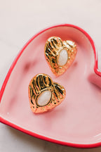 Sona Stainless Steel Heart Earrings