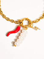 Fiore 18K Gold Non-Tarnish Pepper Pearl Bracelet