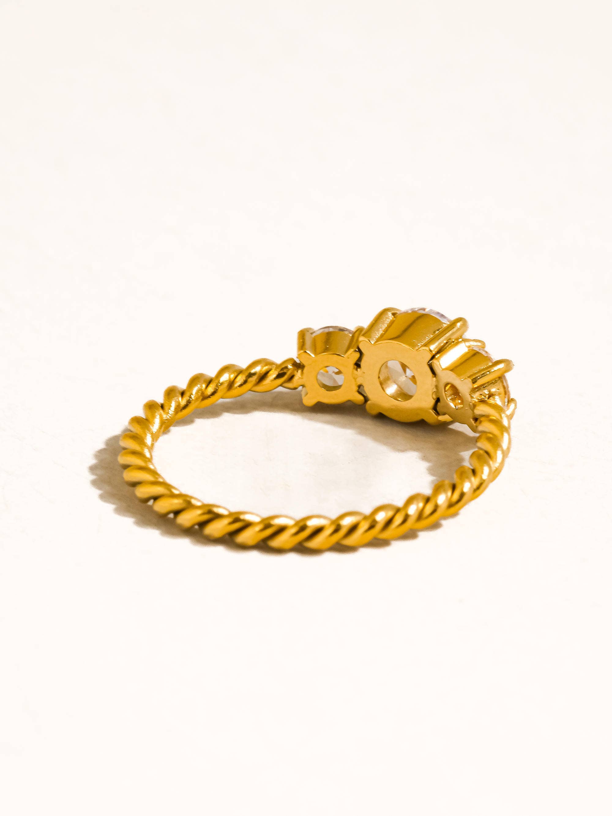 Niza 18K Gold Non-Tarnish CZ Statement Ring
