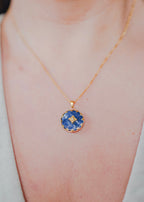 Capri 18K Non-Tarnish Gemstone Round Necklace