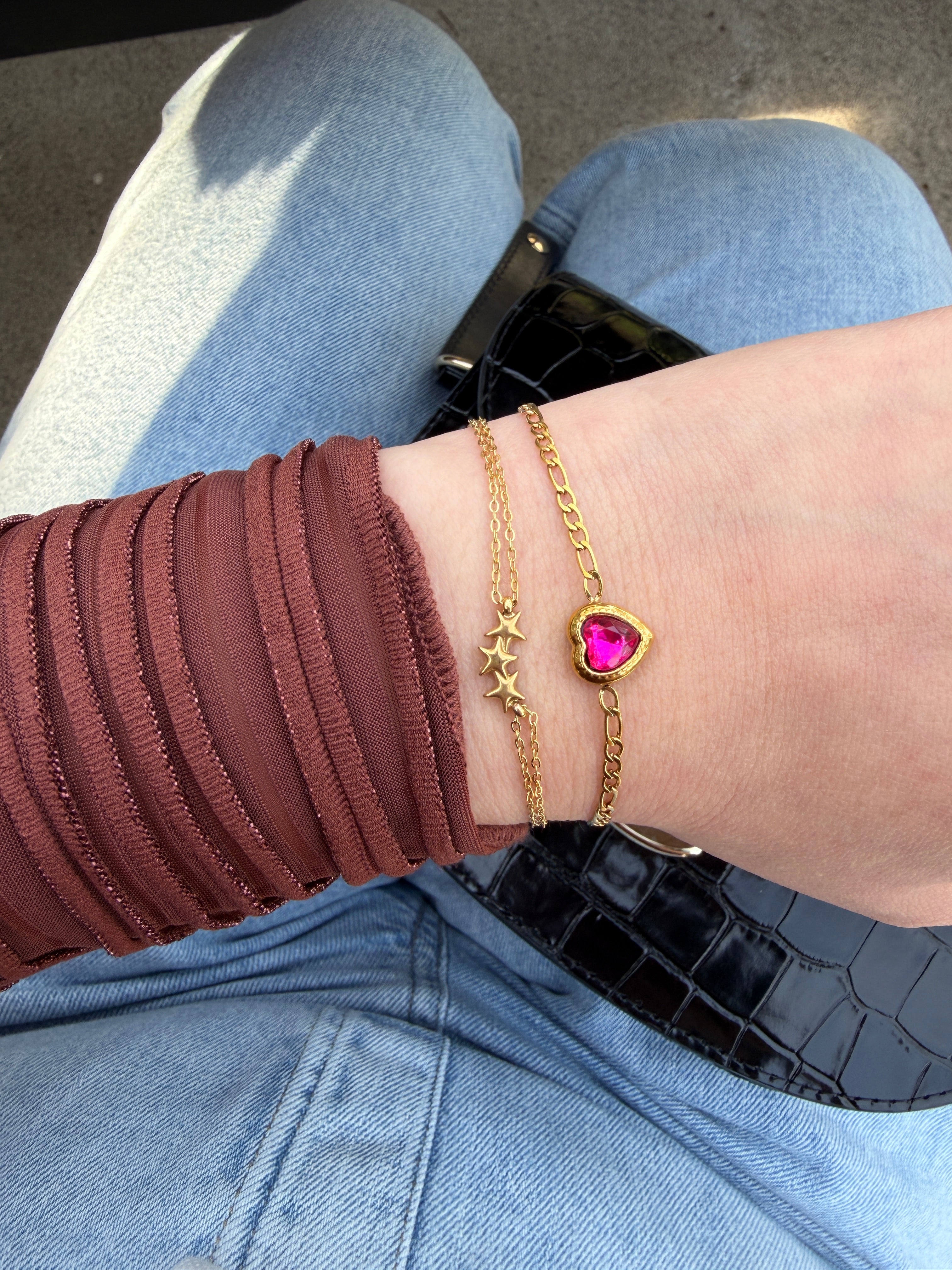 Lyra Punk Heart Bracelet
